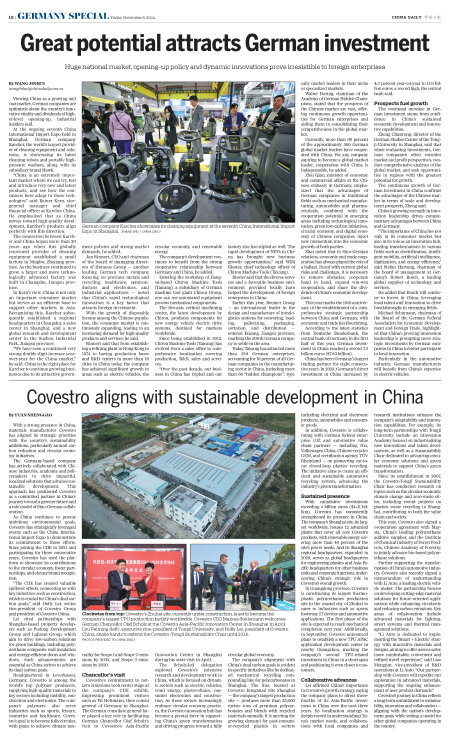 Covestro aligns with sustainable development in China