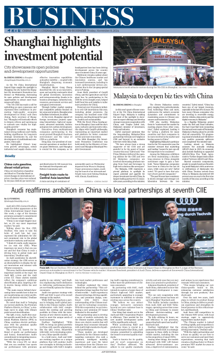 Audi reaffirms ambition in China via local partnerships at seventh CIIE